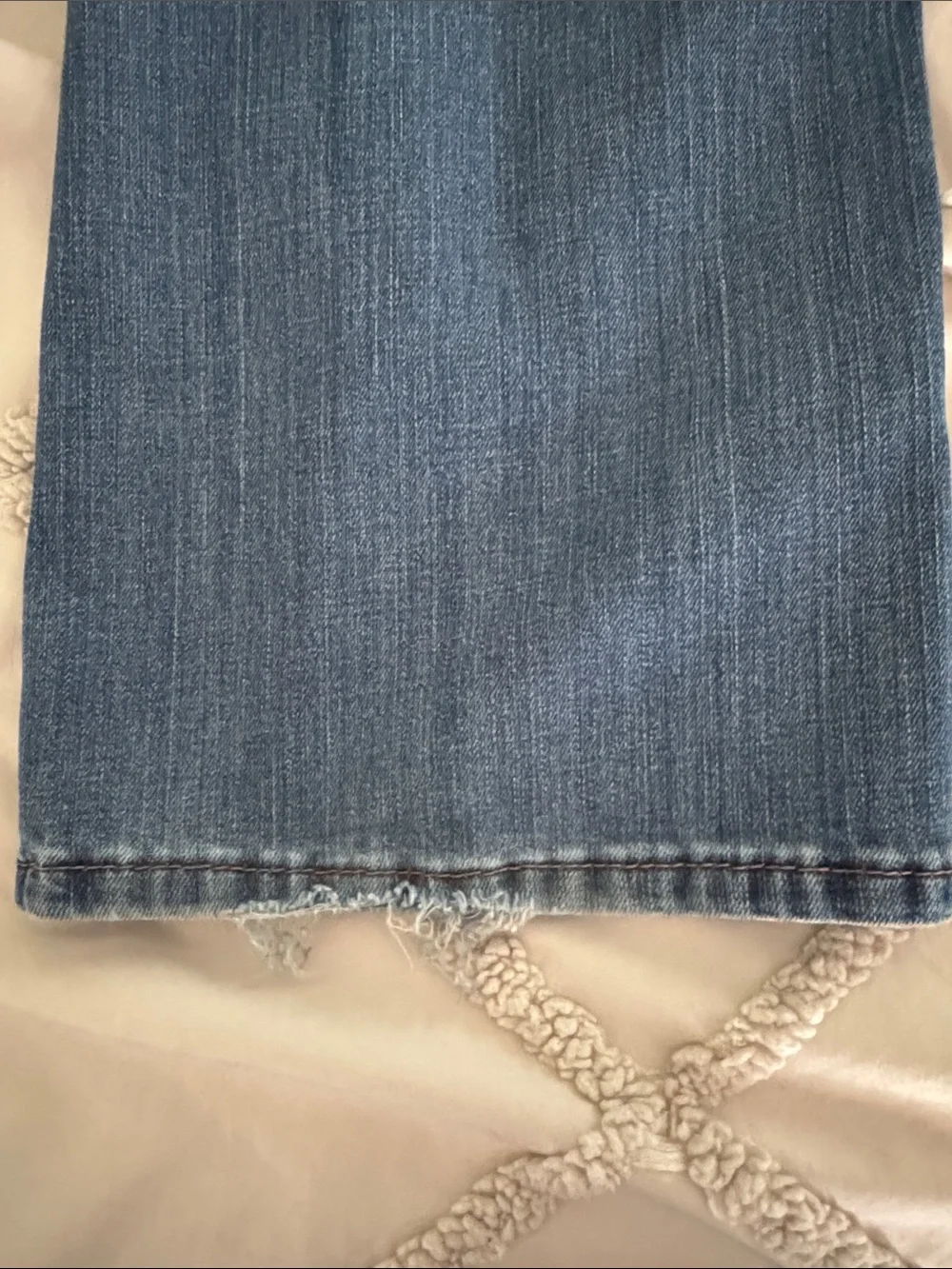 Levi's Blue Denim Jeans with Brown Stitching